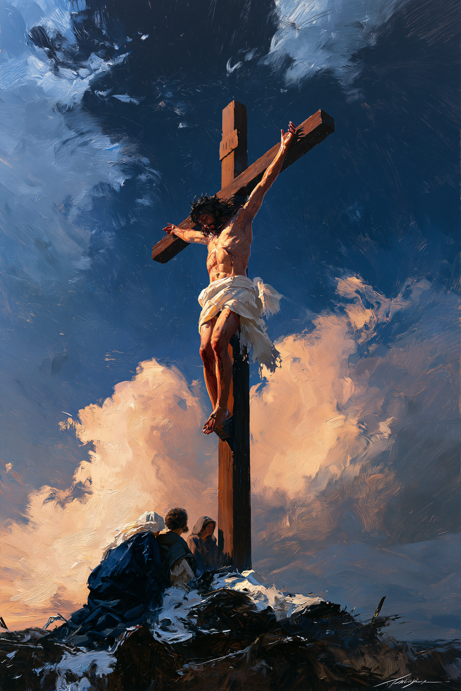 The Crucifixion - Sacred monumental view · Portrait n° 3