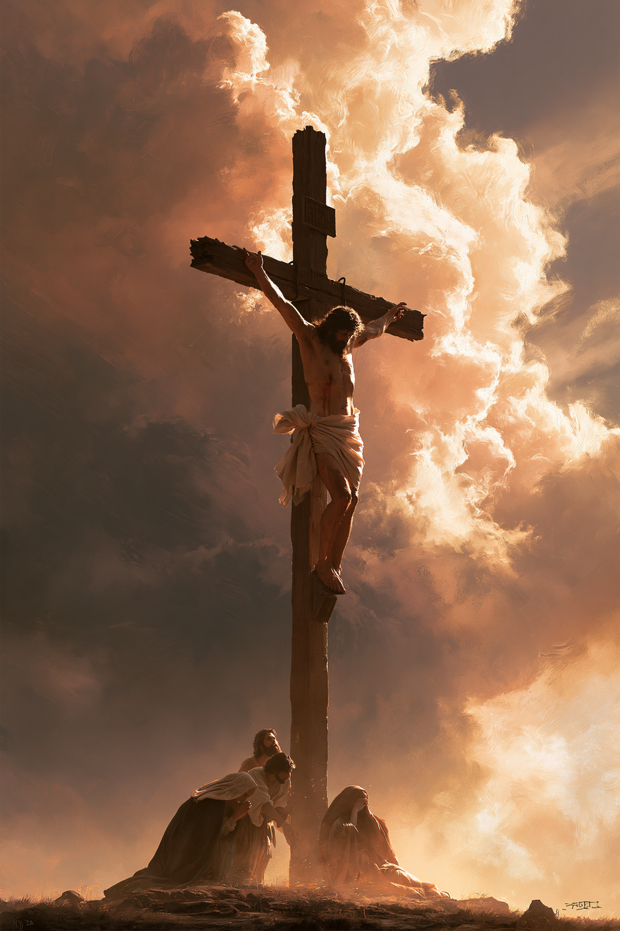 The Crucifixion - Sacred monumental view · Portrait n° 4