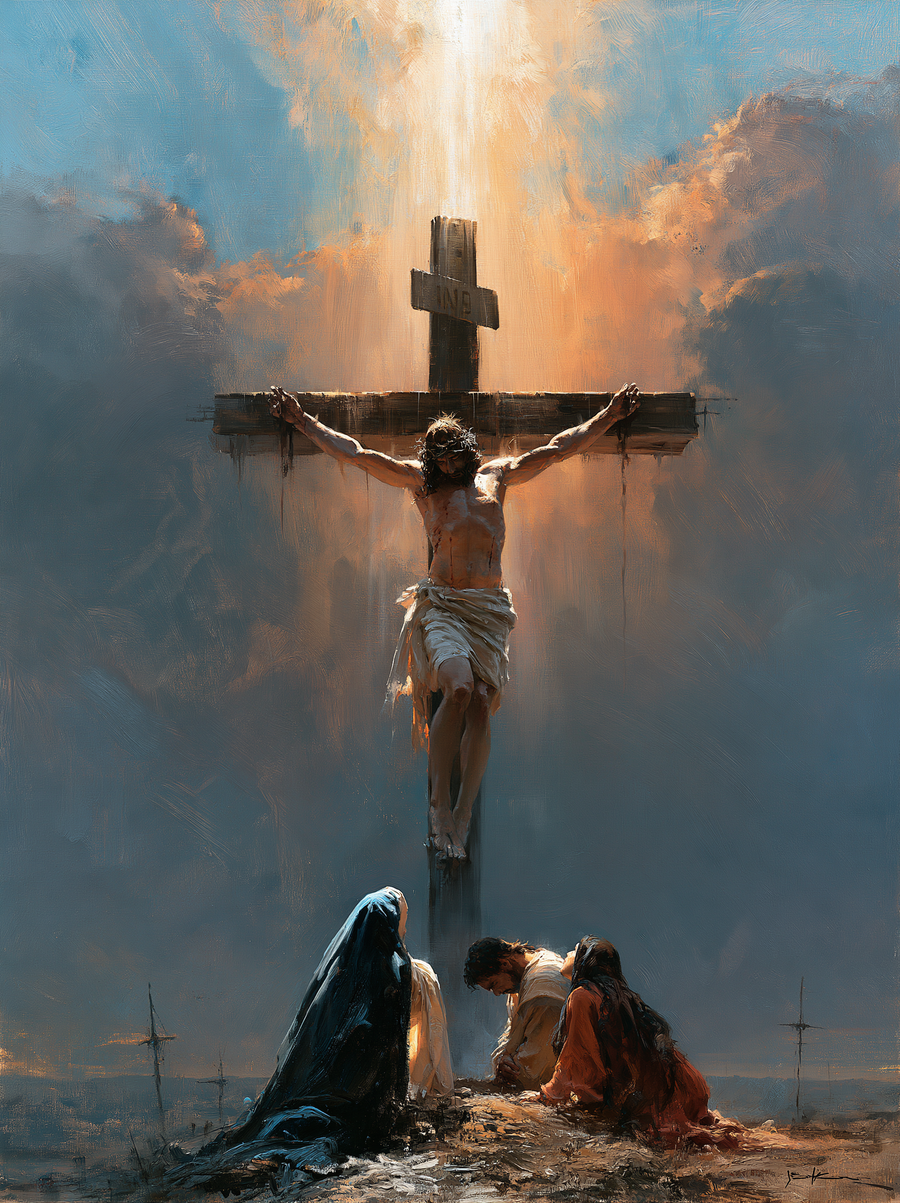The Crucifixion - Sacred monumental view · Portrait n° 7