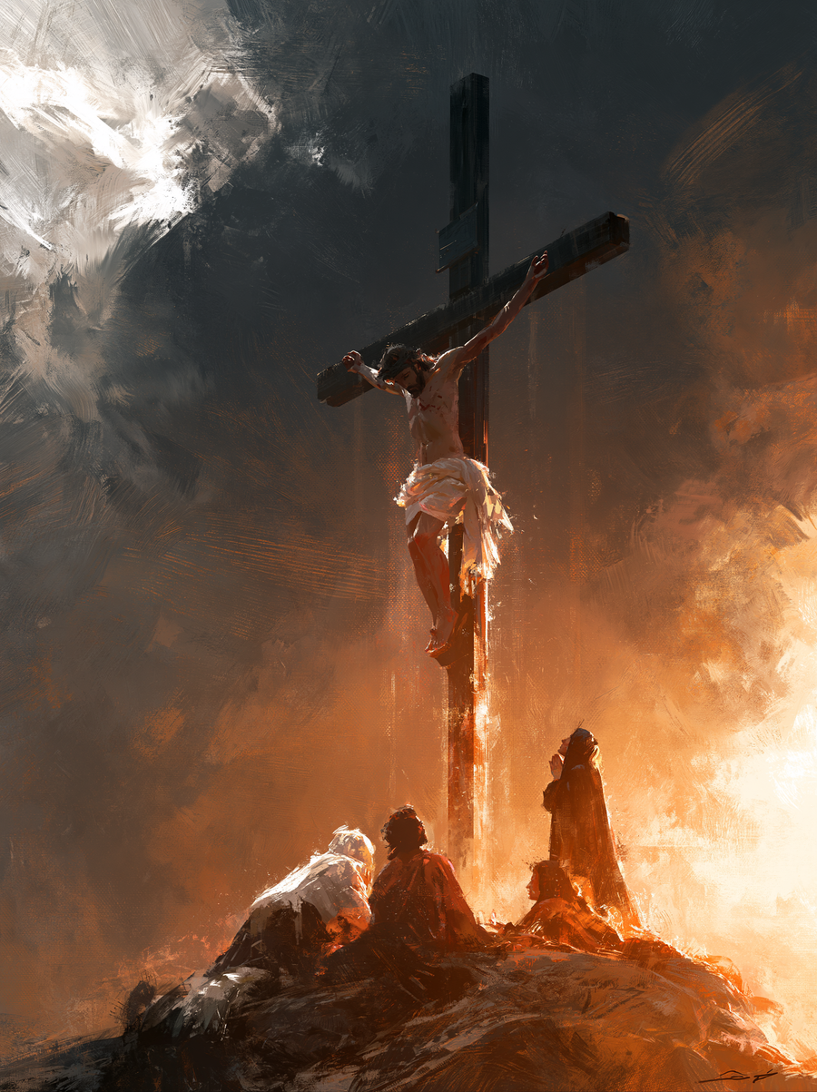 The Crucifixion - Sacred monumental view · Portrait n° 8