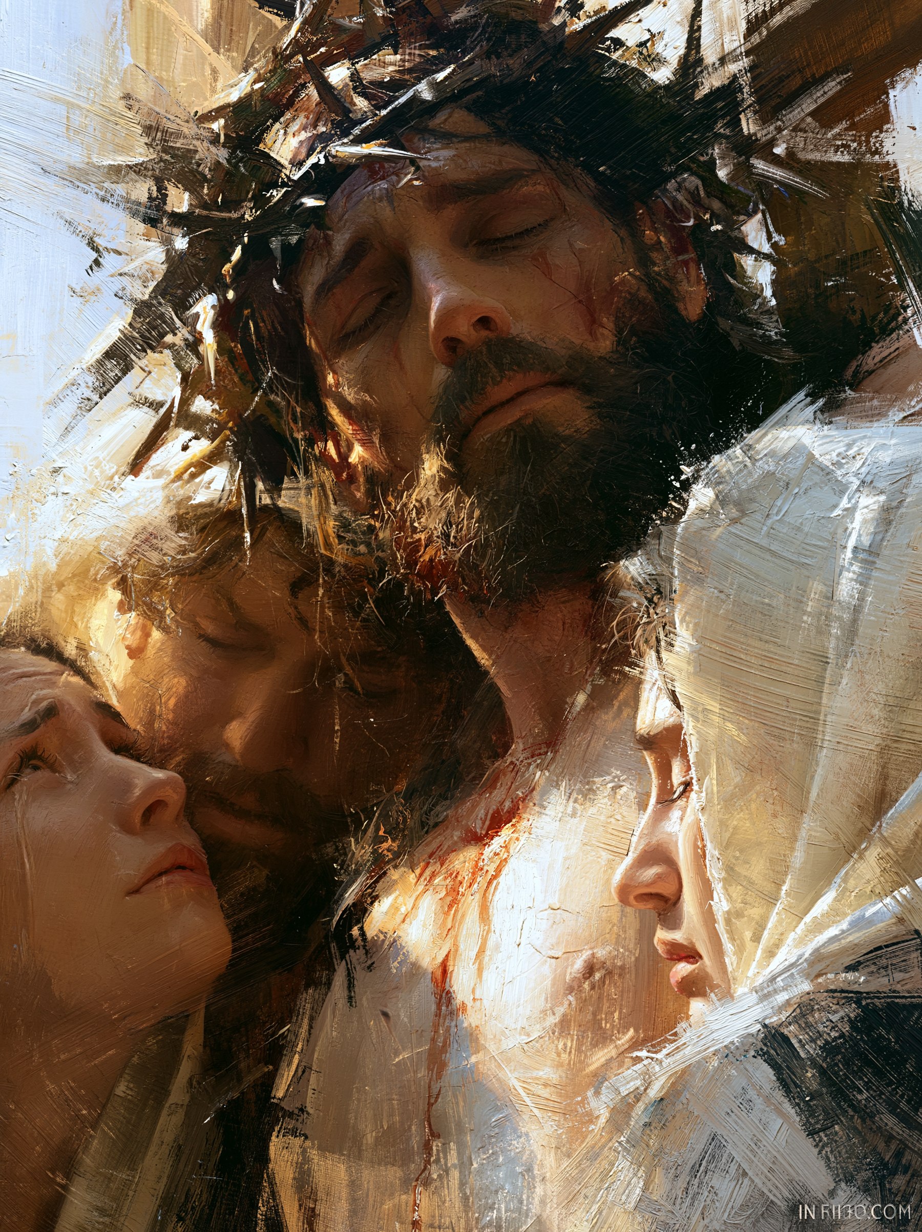 The Crucifixion - Psychological close-up view · Portrait n° 4