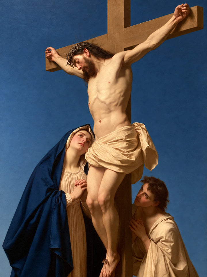 The Crucifixion – Restored Light Under Deep Blue