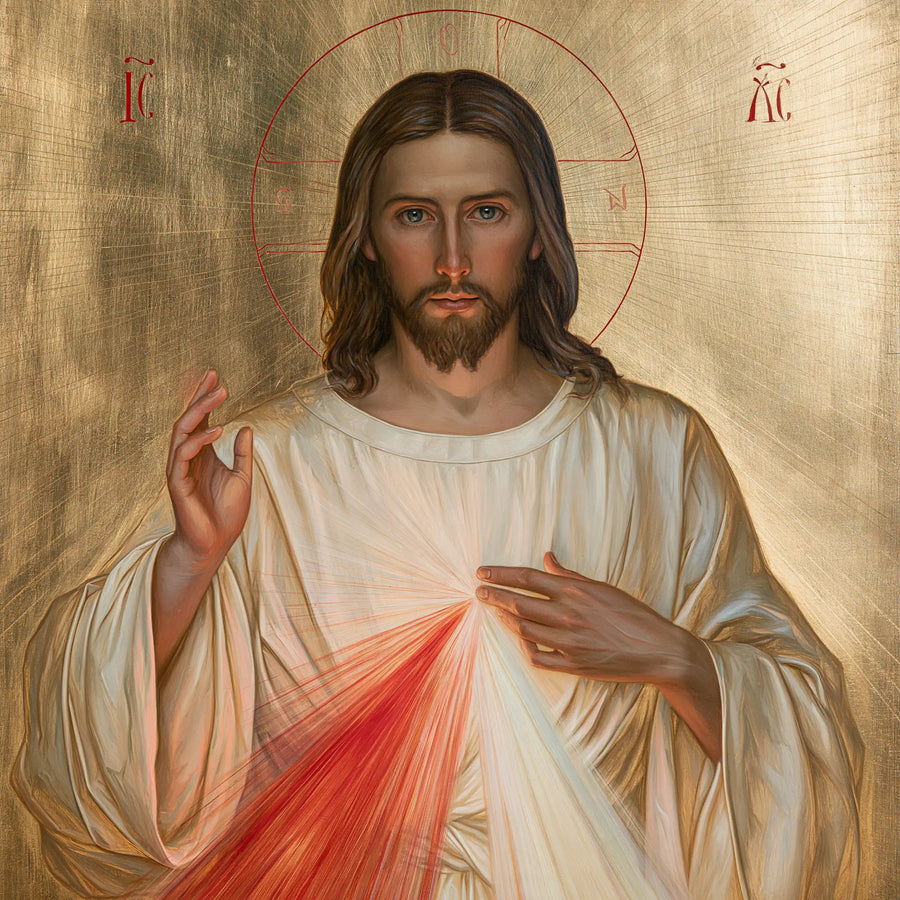 Divine Mercy Jesus - Contemporary Byzantine · Square n° 3
