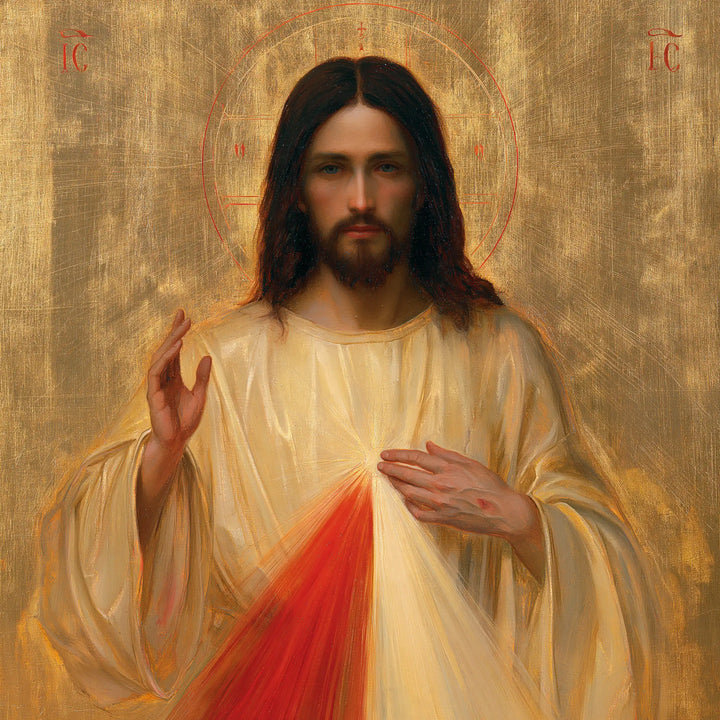 Divine Mercy Jesus - Contemporary Byzantine · Square n° 5