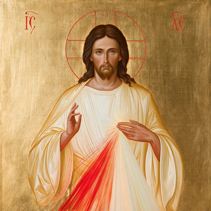 Divine Mercy Jesus - Contemporary Byzantine · Square n° 6