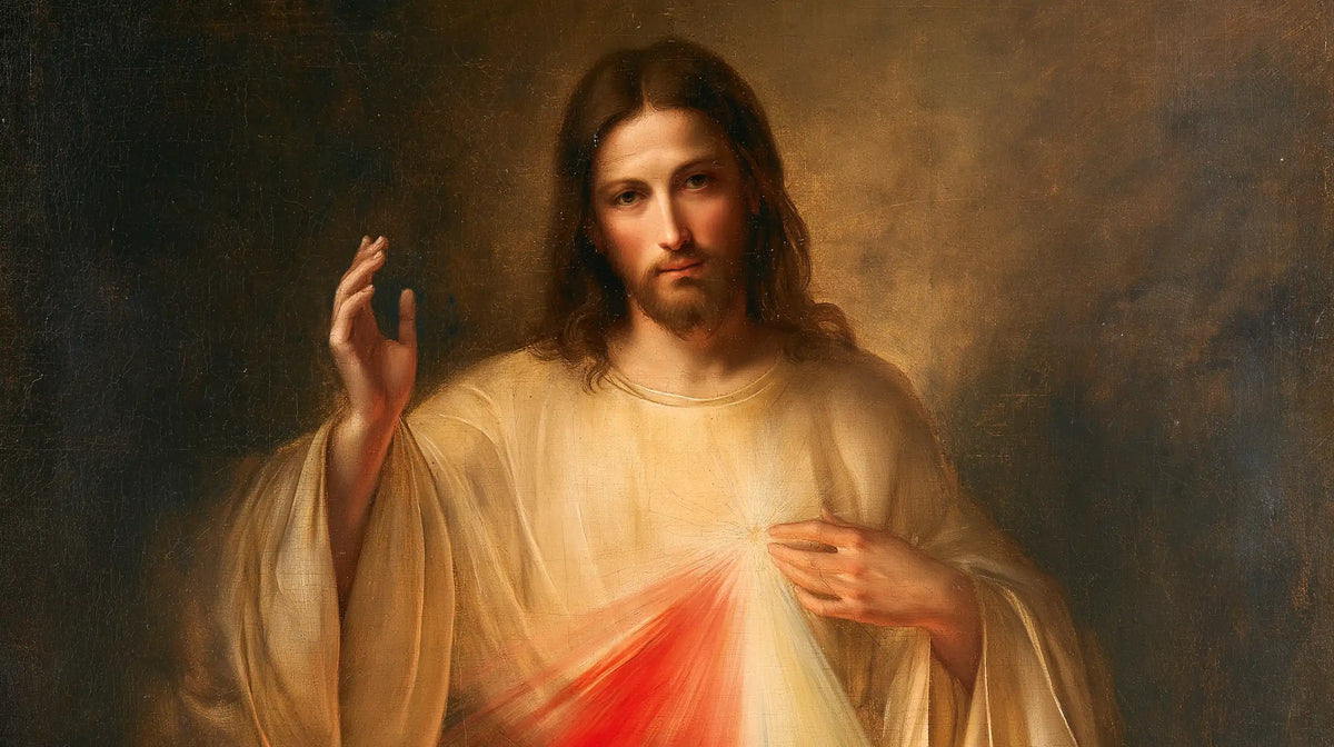 Divine Mercy Jesus — Gentleness Within the Gold