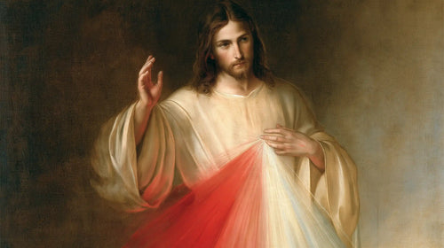 Divine Mercy Jesus in Florentine Renaissance style in Florentine Renaissance style, landscape Christian artwork no. 6