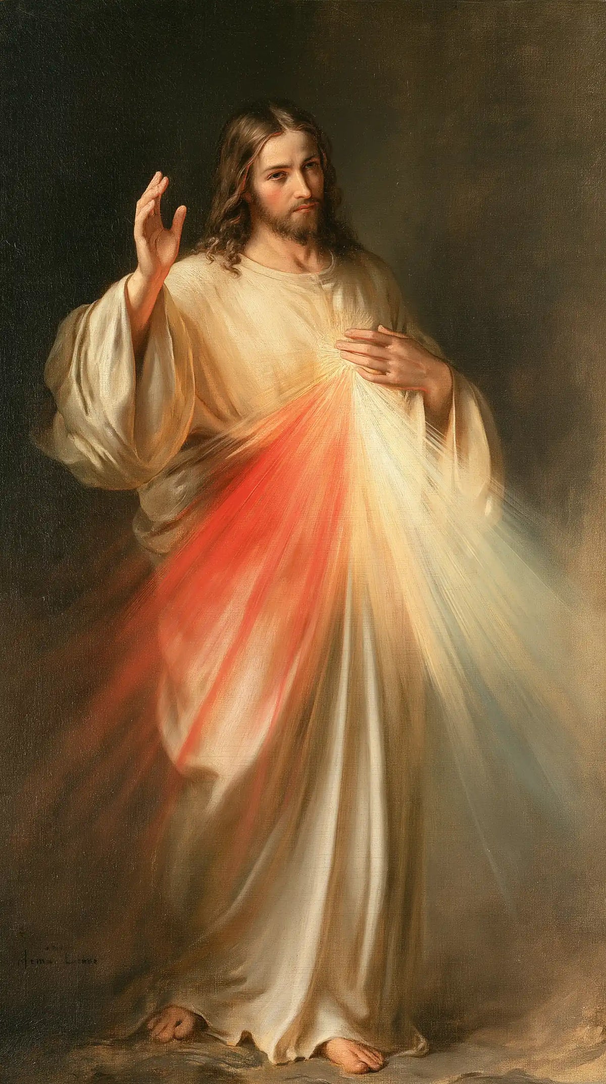 Divine Mercy Jesus - Rays of Mercy · Portrait n° 2