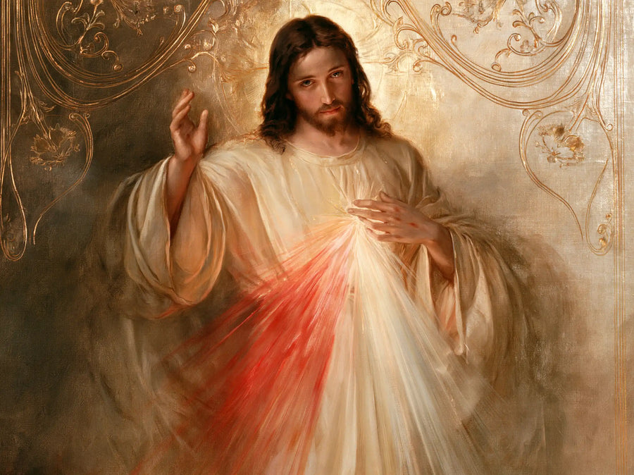 Divine Mercy Jesus - Sacred Art Nouveau · Landscape n° 1