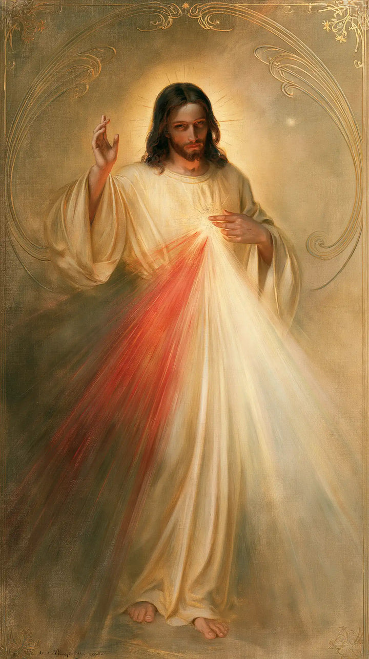 Divine Mercy Jesus - Sacred Art Nouveau · Portrait n° 2