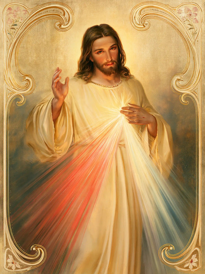 Divine Mercy Jesus - Sacred Art Nouveau · Portrait n° 14