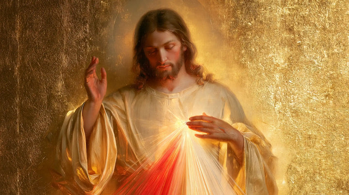 Divine Mercy Jesus - Sacred Gold · Landscape n° 6