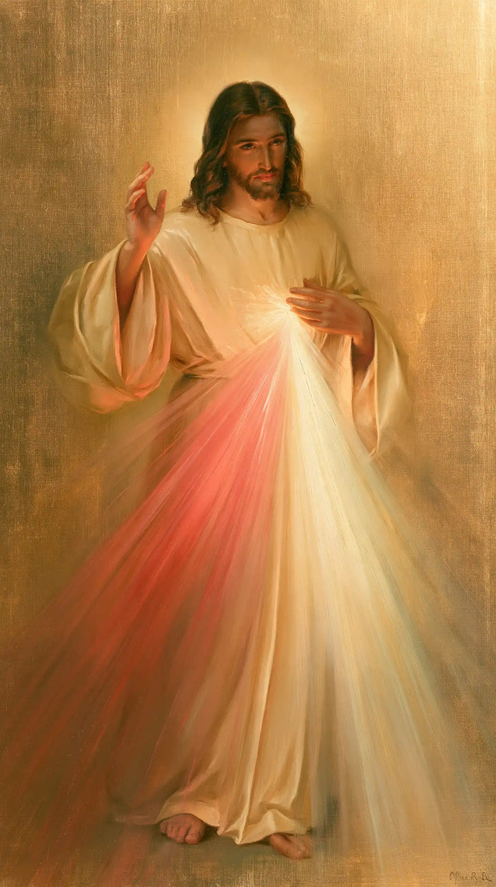 Divine Mercy Jesus - Sacred Gold · Portrait n° 3