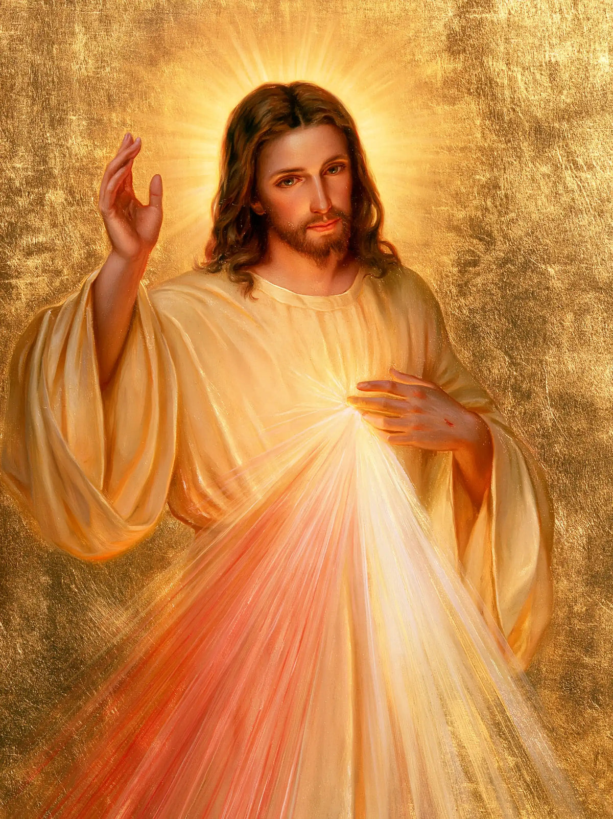 Divine Mercy Jesus — The Sun at the Edge of the Hair