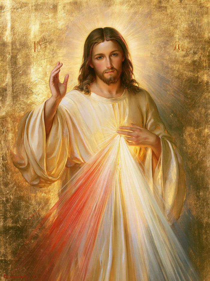 Divine Mercy Jesus - Sacred Gold · Portrait n° 23