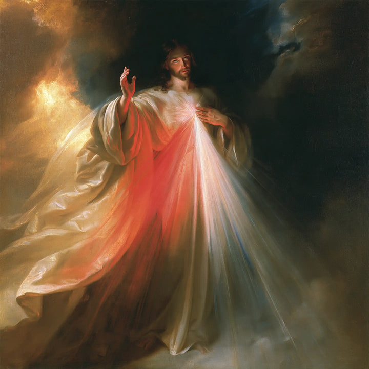 Divine Mercy Jesus - Theatrical Baroque · Square n° 2
