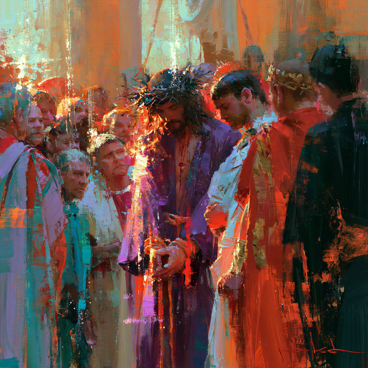 Ecce Homo — The Inclined Head in Turquoise Daylight