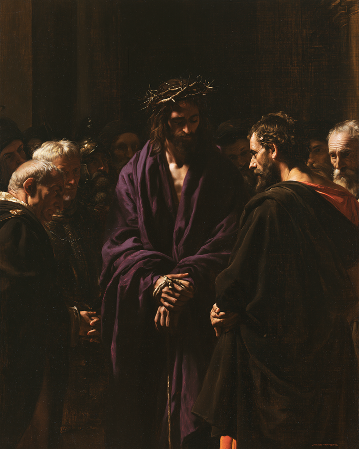 Ecce Homo — Wrists Suspended in Purple