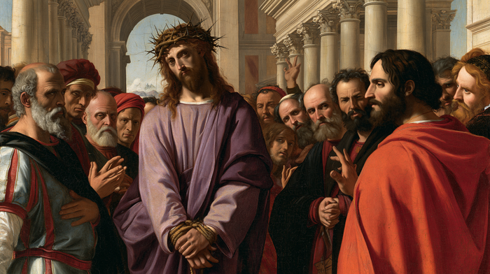 Ecce Homo — The Gentle Head Beneath the Arch of Sky