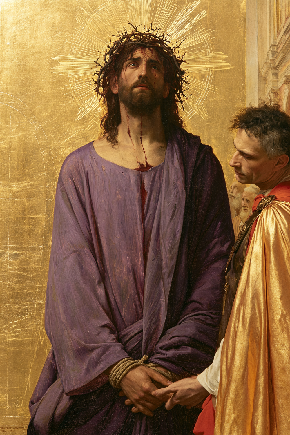 Ecce Homo - Sacro dorato · Ritratto n° 14 - Arte cristiana