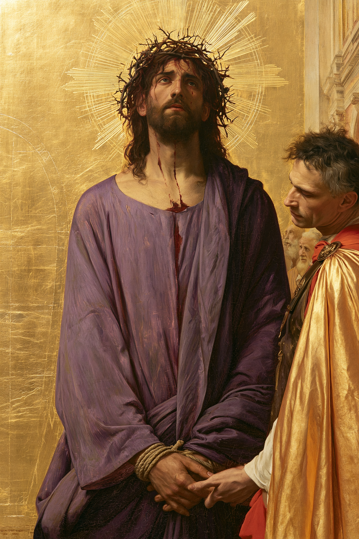 Ecce Homo - Sacro dorato · Ritratto n° 14 - Arte cristiana