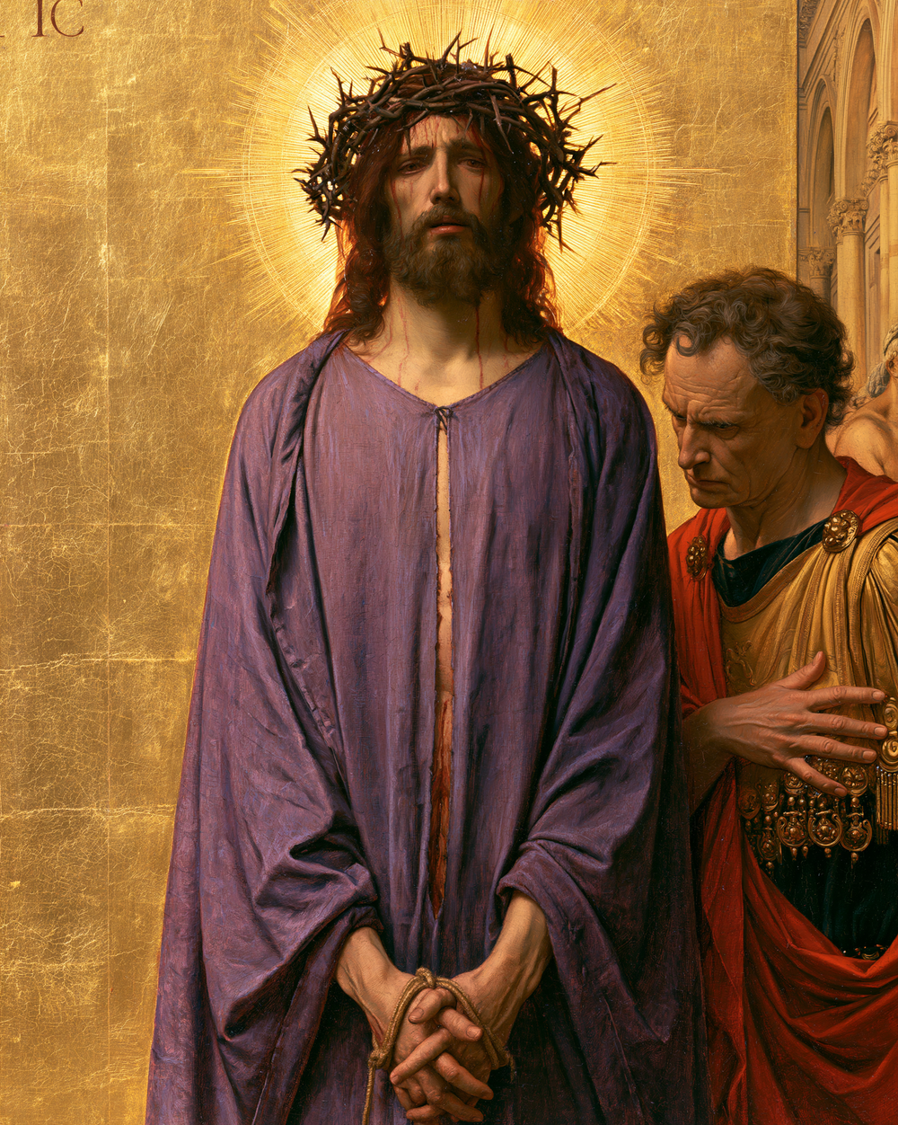 Ecce Homo - Sacro dorato · Ritratto n° 20 - Arte cristiana