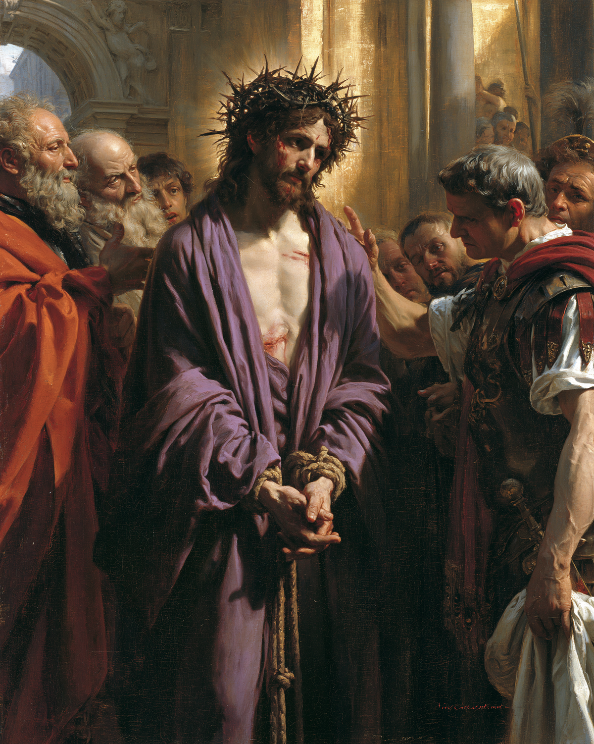 Ecce Homo - Sacro dorato · Ritratto n° 21 - Arte cristiana
