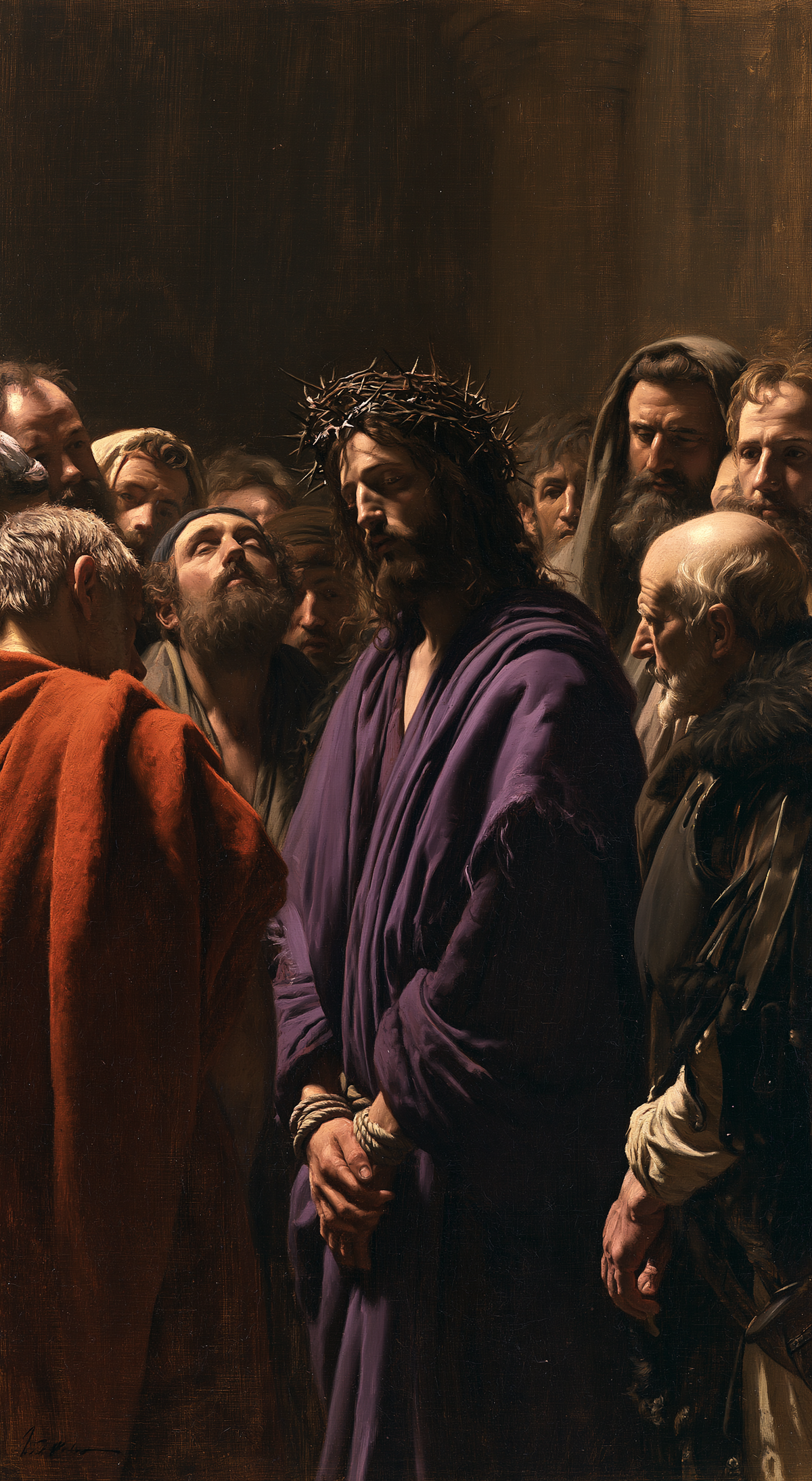 Ecce Homo — The Sideways Gaze in the Circle of Elders