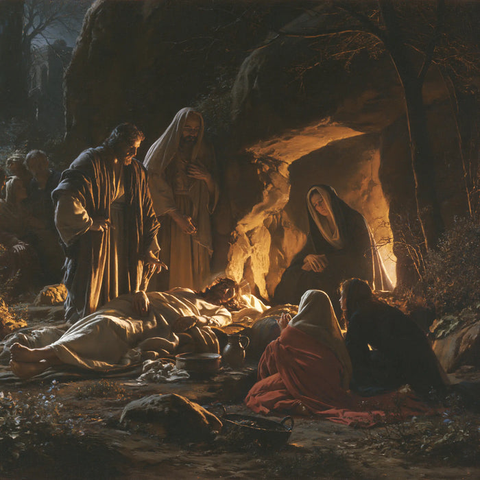 The Entombment of Jesus Christ — Linen in the Shadow of Roots