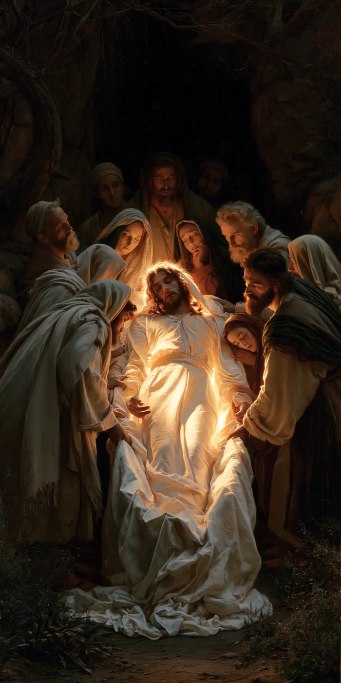 The Entombment of Jesus Christ — Linen Rising in Recollection