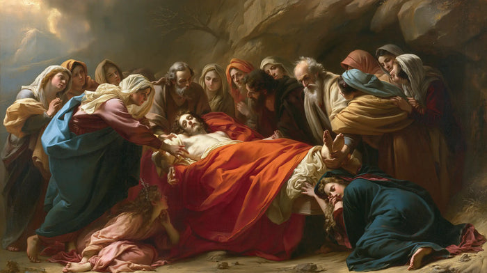 The Entombment of Jesus Christ — Rest Beneath the Orange Mantle