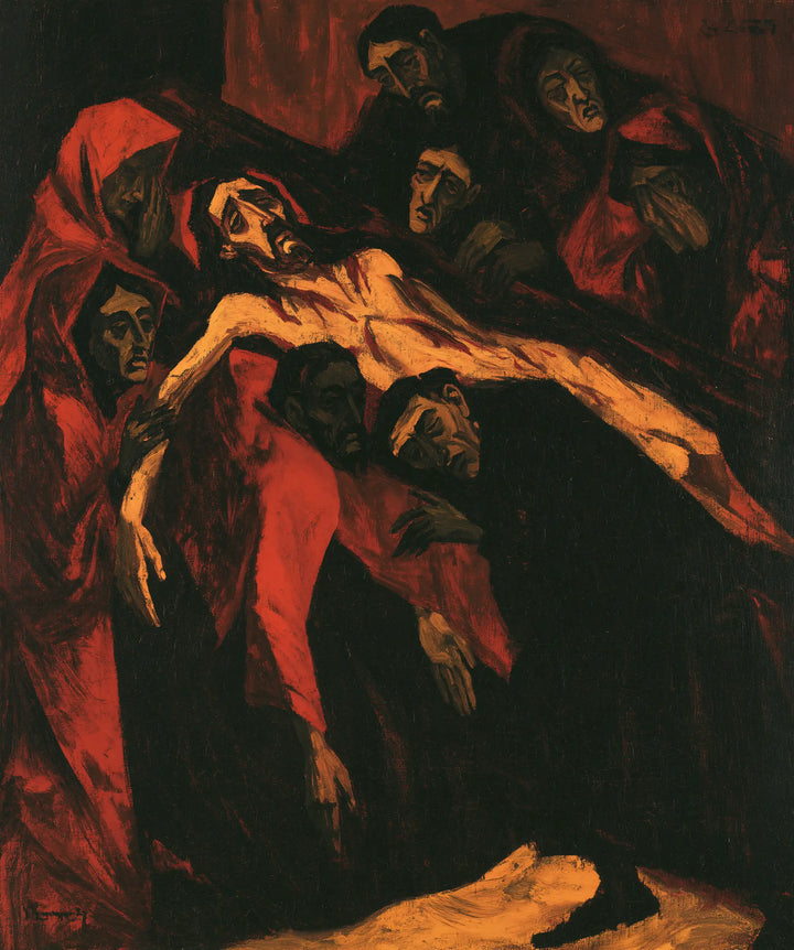 The Entombment of Jesus Christ — Ochre Suspended Between Shadows