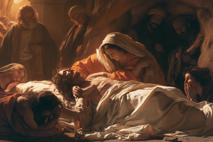 The Entombment of Jesus Christ — The Face Cradled Between Hands