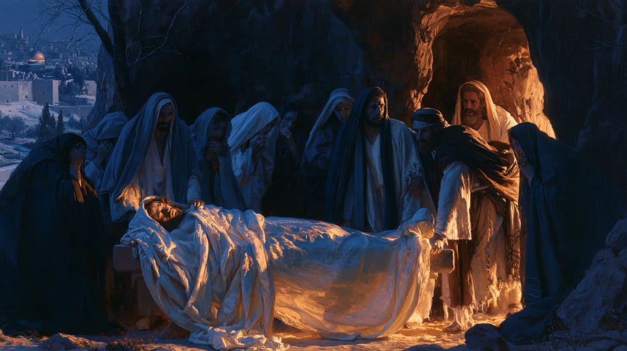 The Entombment of Jesus Christ - Midnight-blue Chiaroscuro · Landscape n° 10