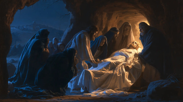 The Entombment of Jesus Christ - Midnight-blue Chiaroscuro · Landscape n° 12