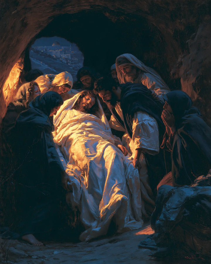 The Entombment of Jesus Christ — Radiance in the Circle of Cloaks