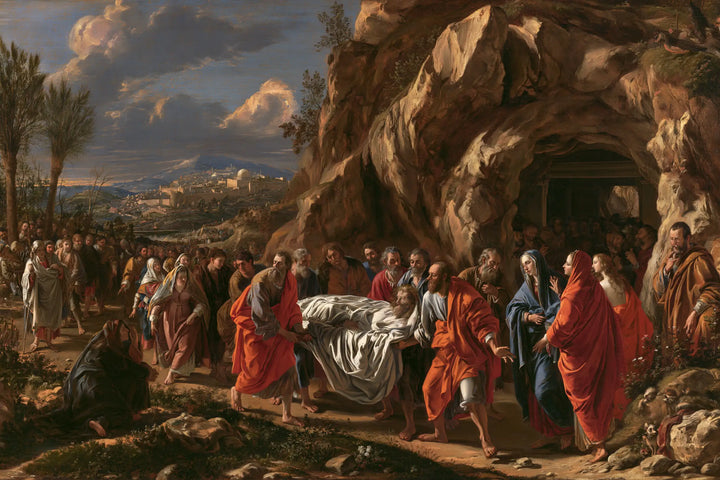 The Entombment of Jesus Christ — Farewell at the Foot of the Great Cliff