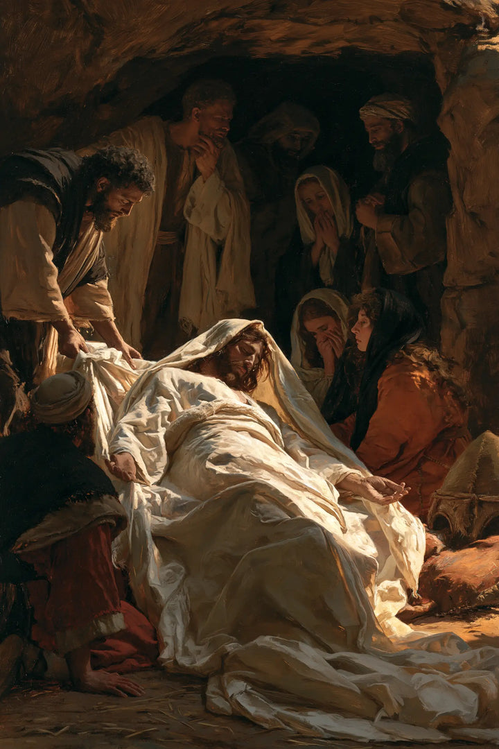 The Entombment of Jesus Christ — The Vigil in Amber Folds