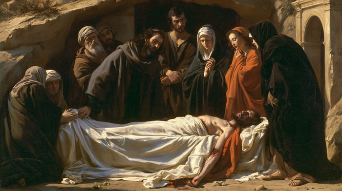 The Entombment of Jesus Christ — Farewell in a Copper Cloak