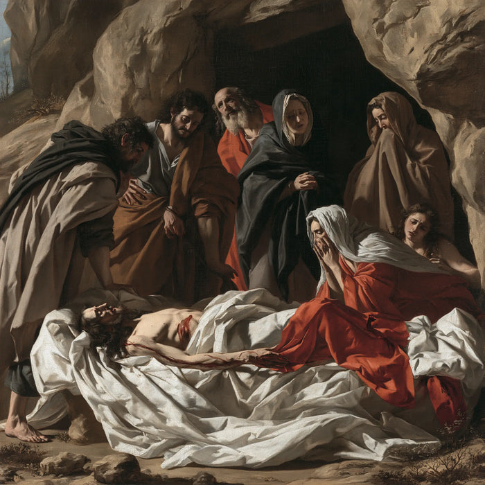 The Entombment of Jesus Christ — The Red Cloak and the Faithful Hand