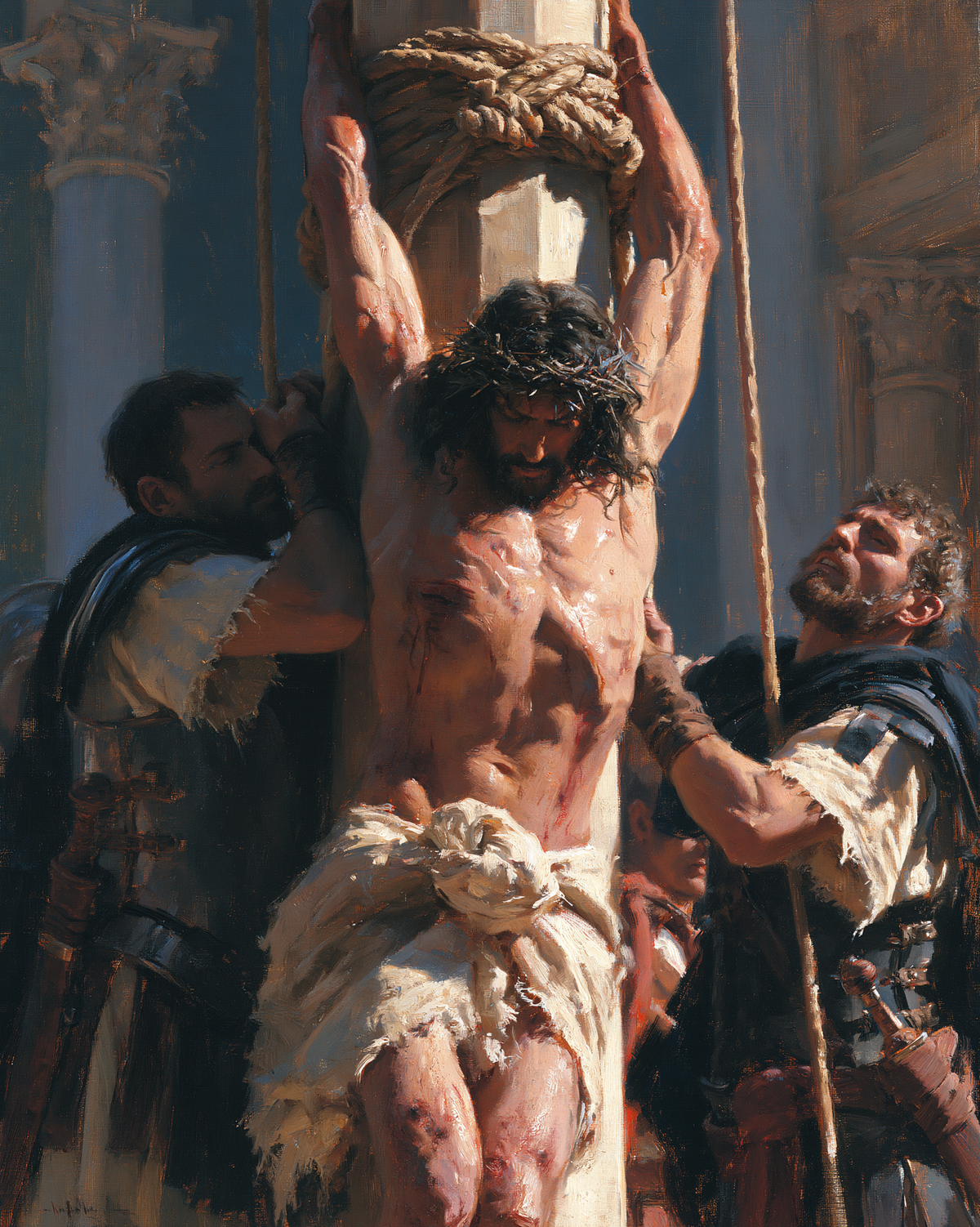 La Flagellazione di Cristo - Impressionista · Ritratto n° 13 - Arte cristiana