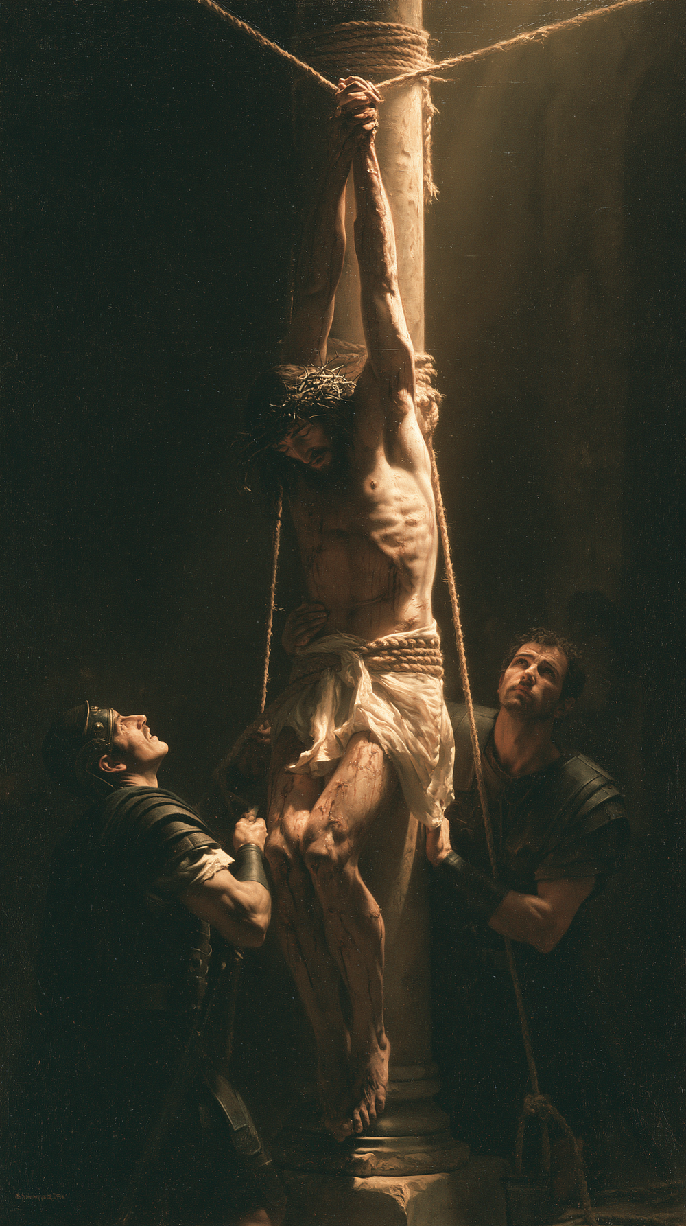 La Flagellazione di Cristo - Luce Divina · Ritratto n° 5 - Arte cristiana