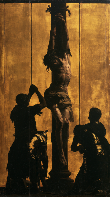 La Flagellazione di Cristo - Nero e oro · Ritratto n° 6