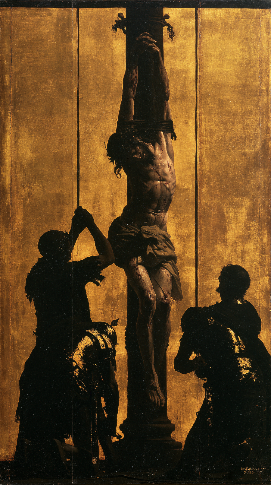 La Flagellazione di Cristo - Nero e oro · Ritratto n° 6