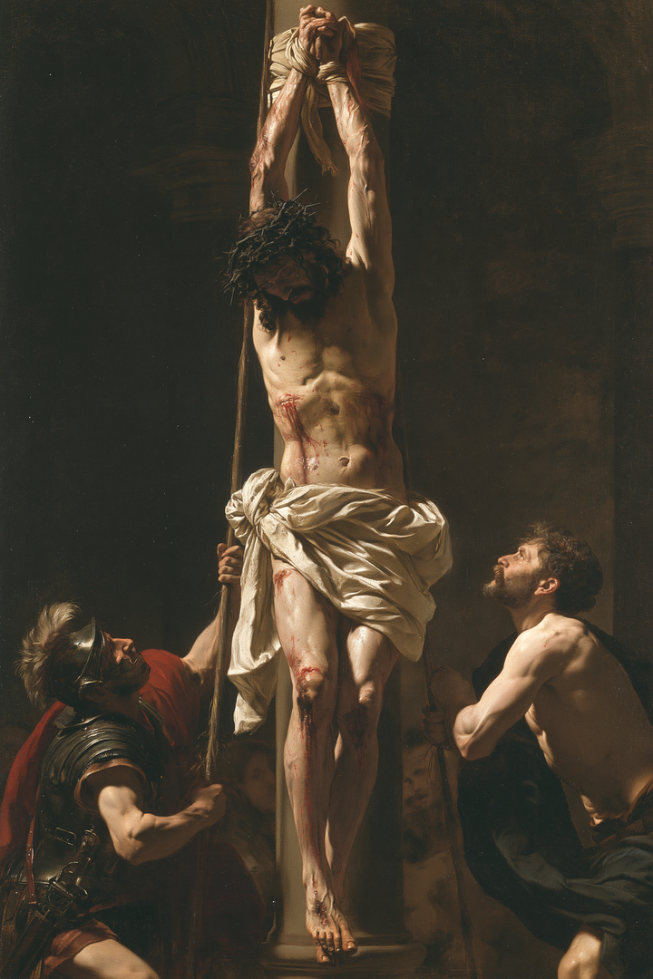 La Flagellazione di Cristo - Rosso di sacrificio · Ritratto n° 5