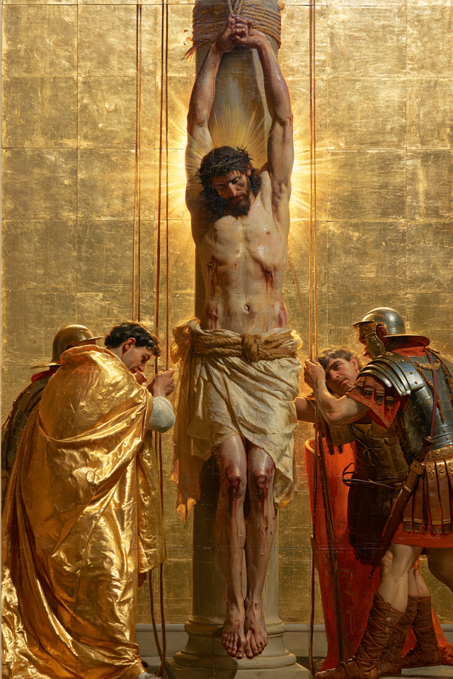 La Flagellazione di Cristo - Sacro d'Oro · Ritratto n° 4