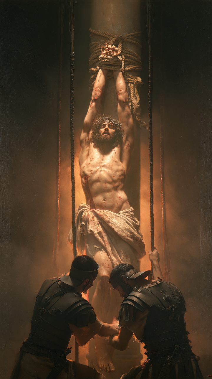 La Flagellazione di Cristo - Simbolo centrale · Ritratto n° 1