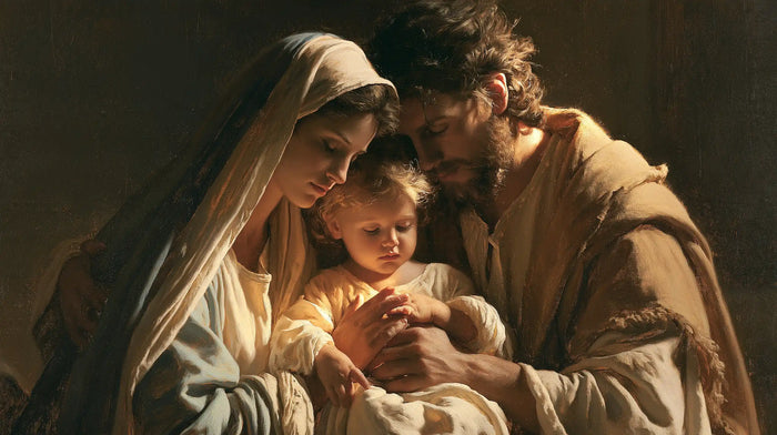 The Holy Family - Close Devotional Portrait · Landscape n° 7