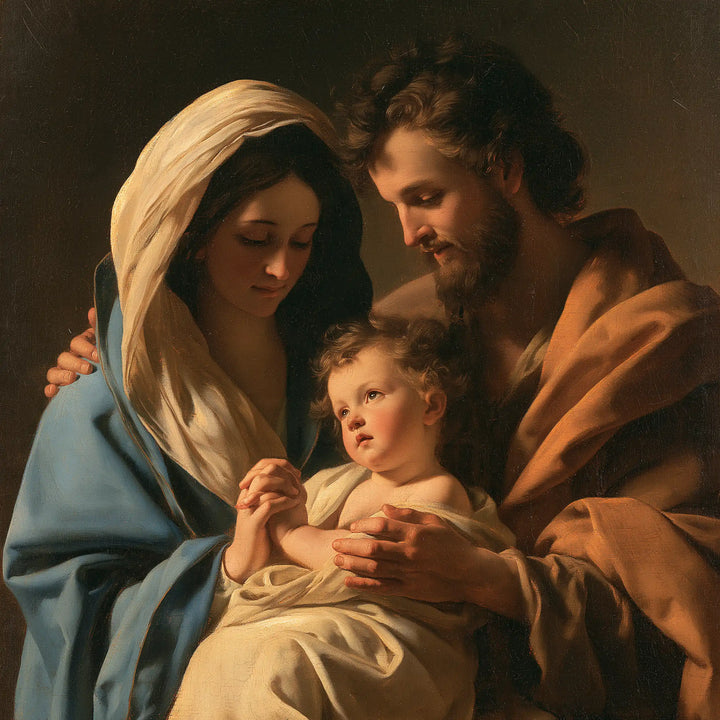 The Holy Family - Close Devotional Portrait · Square n° 3