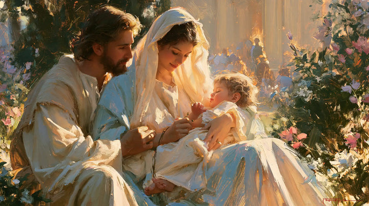 The Holy Family — The Small Gesture in Warm Light